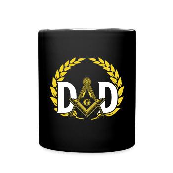 Masonic Freemasonry Fraternal - Tasse einfarbig - Schwarz - Vorne