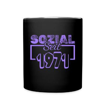 Sozialarbeiter 1971 - Tasse einfarbig - Schwarz - Vorne