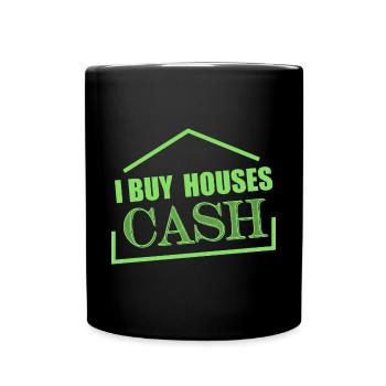 J’achète des maisons au comptant Investisseur immobilier - Mug uni - noir - Devant
