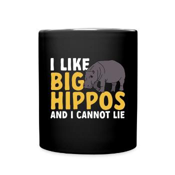 Hippopotame Hippopotame - Mug uni - noir - Devant