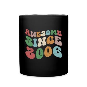 2006 Année de naissance 18e anniversaire - Mug uni - noir - Devant