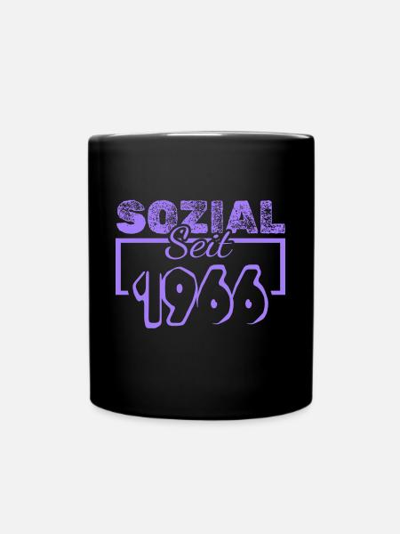 Sozial 1966 - Tasse einfarbig - Schwarz