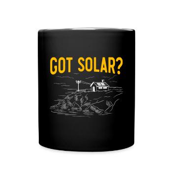 Solar Panel Solar Energy Solar Power - Full Colour Mug - black - Front