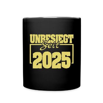 2025 2025 - Tasse einfarbig - Schwarz - Vorne