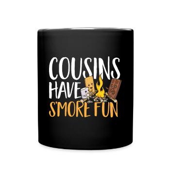 S'more Lagerfeuer Marshmallow Camping - Tasse einfarbig - Schwarz - Vorne