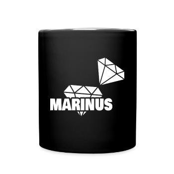 Précieux Marinus - Mug uni - noir - Devant