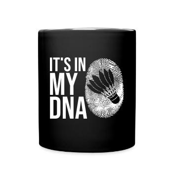Badminton Spieler Lustiger Federball Mannschaft Badminton - Tasse einfarbig - Schwarz - Vorne