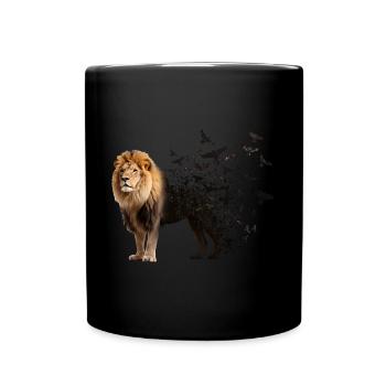 Lion - Full Colour Mug - black - Front