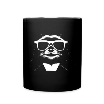 Sloths Anime Sloth Manga Sloth Sunglasses - Full Colour Mug - black - Front