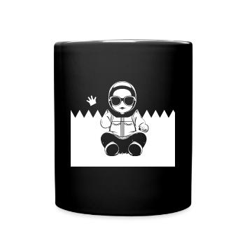 Funny Toddler Wearing Sunglasses Cool Baby - Full Colour Mug - black - Front