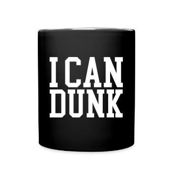 I Can Dunk - Tasse einfarbig - Schwarz - Vorne