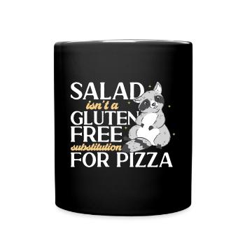 Gluten Free Gluten Intolerance - Full Colour Mug - black - Front