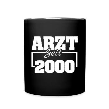 Arbeitsmediziner 2000 - Tasse einfarbig - Schwarz - Vorne