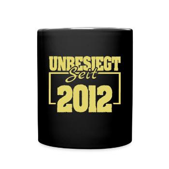 depuis 2012 - Mug uni - noir - Devant