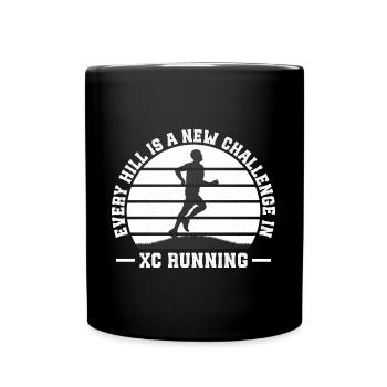 Run Country Runner and XC Coach - Unique Cross - Full Colour Mug - black - Front