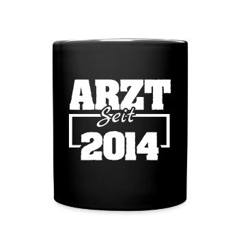 Arbeitsmediziner 2014 - Tasse einfarbig - Schwarz - Vorne