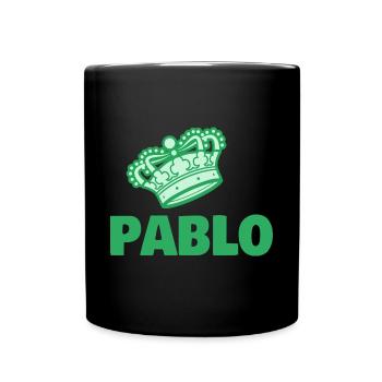 Pablo als Vorname - Tasse einfarbig - Schwarz - Vorne