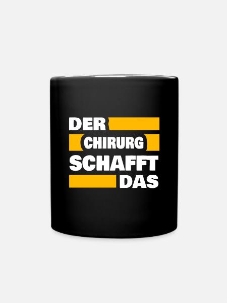 Chirurg - Tasse einfarbig - Schwarz