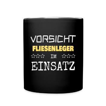 Profession de carreleur - Mug uni - noir - Devant