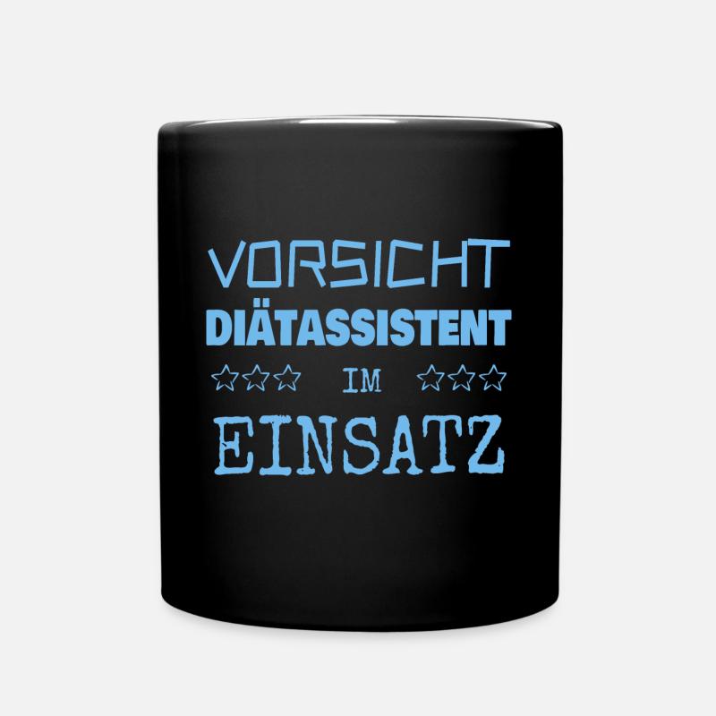 Diätassistent als Berufung - Tasse einfarbig - Schwarz