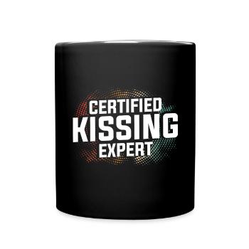 Professional Kisser - Tasse einfarbig - Schwarz - Vorne