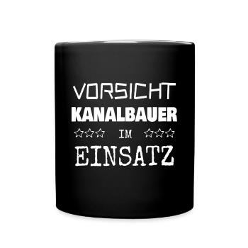 Constructeur de canaux comme vocation - Mug uni - noir - Devant