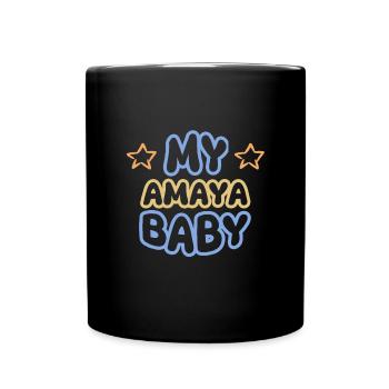 First name Amaya - Full Colour Mug - black - Front