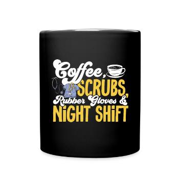 Night Shift Nurse - Full Colour Mug - black - Front