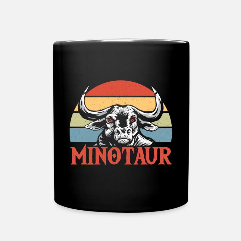 Demi-taureau Minotaure cadeau - Mug uni - noir