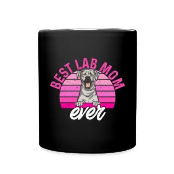 Silver Labrador Retriever Silver Lab - Mug uni - noir - Devant