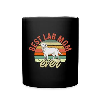 Labrador Retriever blanc Labrador Labrador blanc - Mug uni - noir - Devant