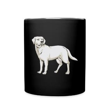Labrador Retriever blanc Labrador Labrador blanc - Mug uni - noir - Devant