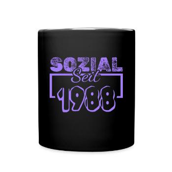 Travailleur social 1988 - Mug uni - noir - Devant