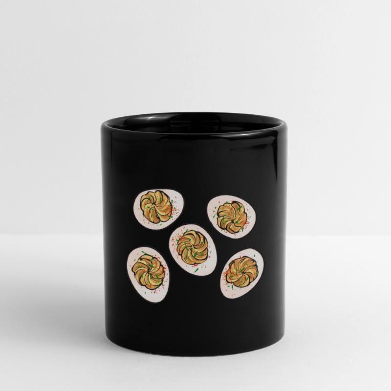 Gefüllte Eier Deviled Eggs Tasse einfarbig