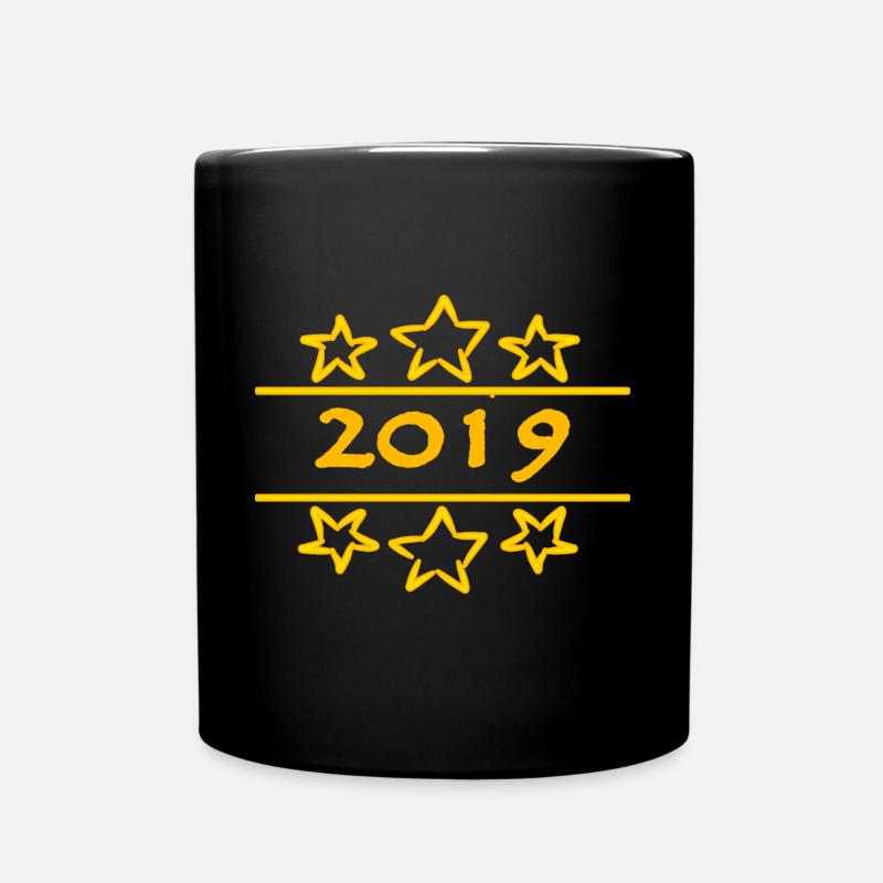 Jahr 2019 - Tasse einfarbig - Schwarz