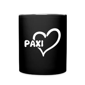 Paxi als Paxi - Tasse einfarbig - Schwarz - Vorne