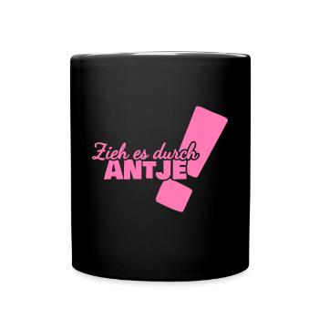 Antje as a first name - Full Colour Mug - black - Front