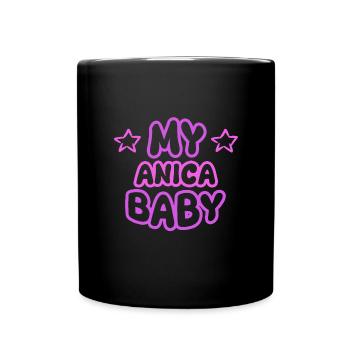 Anica comme prénom - Mug uni - noir - Devant
