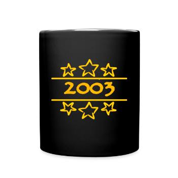 Born in 2003 - Full Colour Mug - black - Front