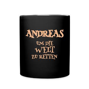 Helper Andreas - Full Colour Mug - black - Front