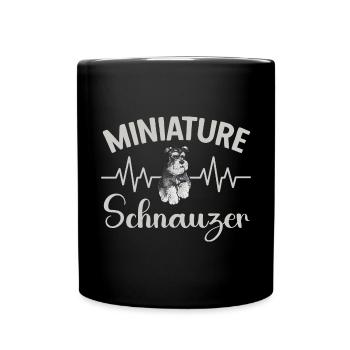 Schnauzer nain Chien Schnauzer - Mug uni - noir - Devant