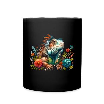 Iguana - Full Colour Mug - black - Front