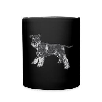 Schnauzer nain Chien Schnauzer - Mug uni - noir - Devant