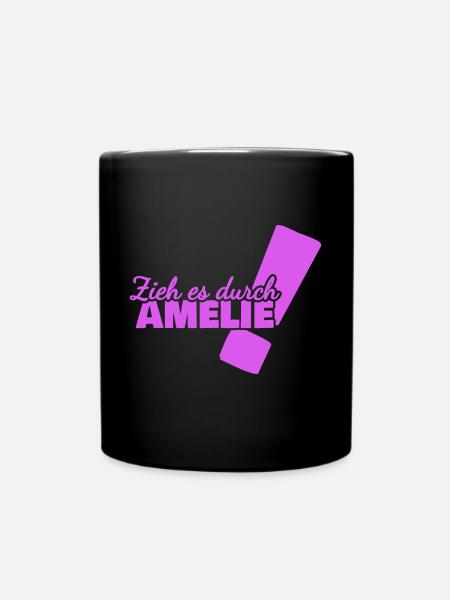 Amelie - Tasse einfarbig - Schwarz