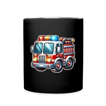 Fire brigade - Full Colour Mug - black - Front