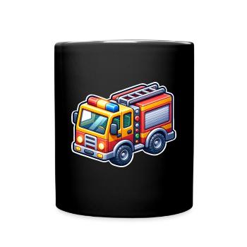 Fire brigade - Full Colour Mug - black - Front