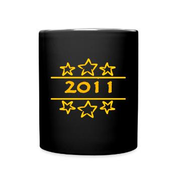 Sterne 2011 - Tasse einfarbig - Schwarz - Vorne