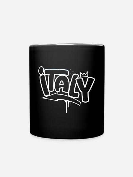 Italy Graffiti - Tasse einfarbig - Schwarz