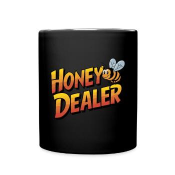 Drôle Marchand d’abeilles Humour Apiculteur Papa - Mug uni - noir - Devant