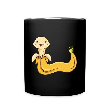 Snake Banana Design pour les amateurs de serpents - Mug uni - noir - Devant
